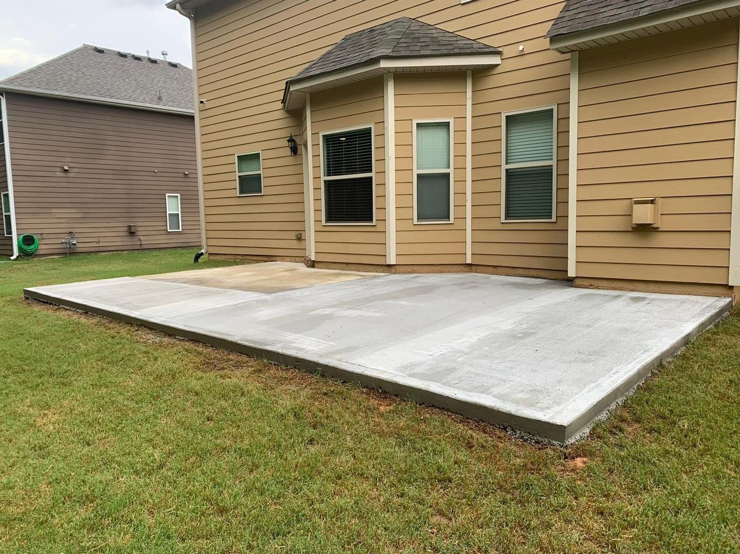 Concrete construction project by Santana’s Construction